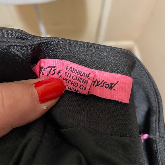 Betsey Johnson Puff SheerSleeves Black Party Dress - Picture 8 of 11